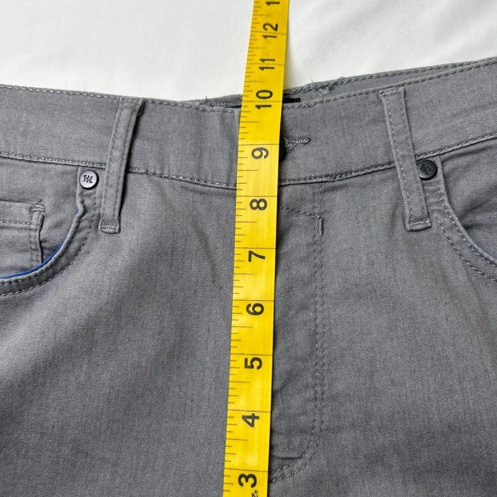 Maceoo Mens Jeans Leader Grey Slim Straight 5-Pocket Pants Size 31x30 Casual